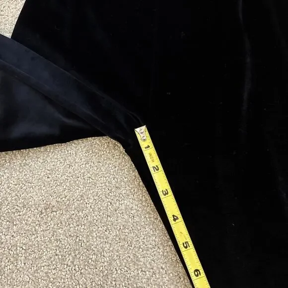 Tom Ford Stretch Velvet Signature Midnight Blue Leggings Women's Size Small - Picture 11 of 13